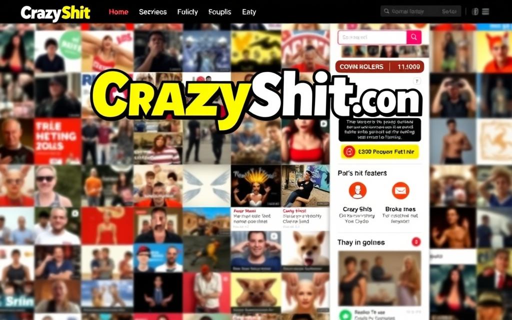 CrazyShit.com unique features interface
