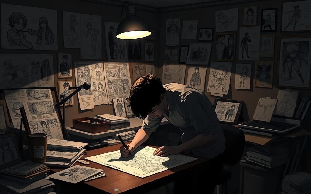 hitori no shita manga creation process