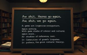 linguistic analysis of gaming quote