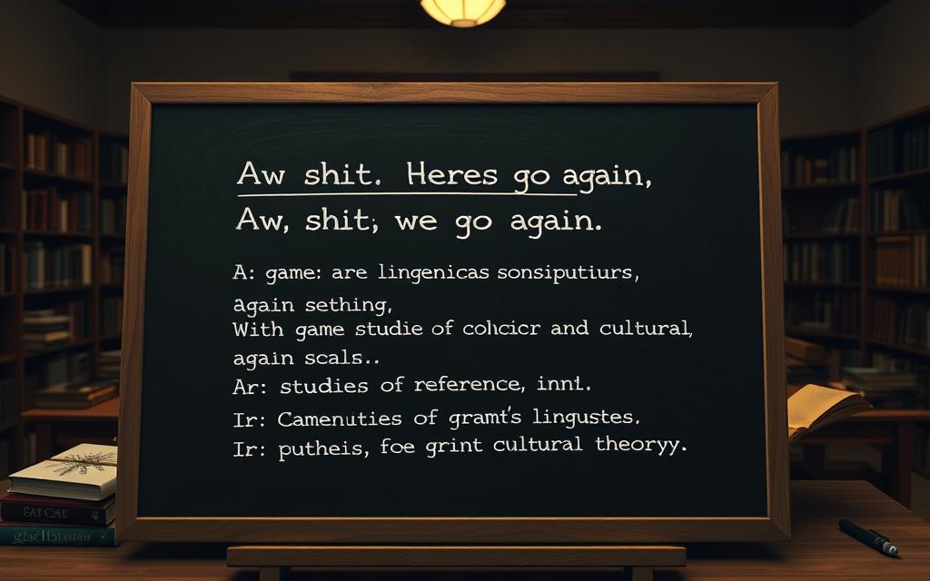 linguistic analysis of gaming quote